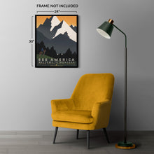 Load image into Gallery viewer, Digitally Restored and Enhanced 1936 Montana See America Travel Poster - WPA Federal Art Project - Depression Era Western Tourism - Museum-Quality Reproduction
