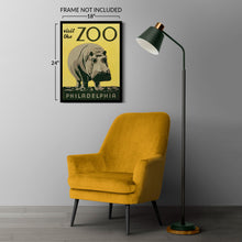 Cargar imagen en el visor de la galería, Digitally Restored and Enhanced1936 Philadelphia Zoo Poster - WPA Federal Art Project - Depression Era Graphic Design - Archival Print