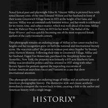 Load image into Gallery viewer, Digitally Restored and Enhanced 1923 Edna St Vincent Millay Photo Print - Old Poster Photo of Edna Saint Vincent Millay Edmund Wilson & Eugen Boissevain