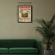 Load image into Gallery viewer, Digitally Restored and Enhanced 1920 The Field Artillery Poster Photo - Vintage Poster Photo of US Army Field Artillery Wall Art Print