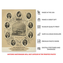 Cargar imagen en el visor de la galería, Digitally Restored and Enhanced 1875 The Billiard Monarchs Photo Print - Vintage Photo of The Billiard Monarchs Wall Art Poster