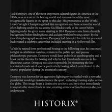 Load image into Gallery viewer, Digitally Restored and Enhanced 1926 Jack Dempsey Photo Print - Vintage Portrait Photo of Boxing Champion Jack Dempsey Poster - Old Photo of Kid Blackie