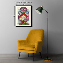 Load image into Gallery viewer, Digitally Restored and Enhanced 1971 Led Zeppelin Poster Matte - Vintage Poster of Led Zeppelin United Kingdom Concert Tour - Led Zeppelin Wall Art Poster