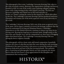 Load image into Gallery viewer, Digitally Restored and Enhanced 1910 Cambridge University Rowing Club Photo Print - Vintage Photo of University of Cambridge Rowing Team Poster Wall Art