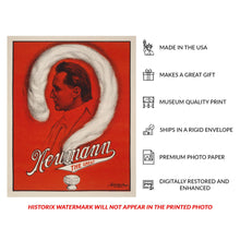 Cargar imagen en el visor de la galería, Digitally Restored and Enhanced 1929 Newmann the Great Mentalist Poster - Vaudeville Era Theater - Jazz Age Stage Magic - Archival Print