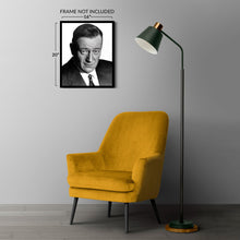 Load image into Gallery viewer, Digitally Restored and Enhanced 1965 John Wayne Photo Print - Vintage Portrait Photo of The Duke John Wayne Wall Art - Old Photo of Actor John Wayne Poster