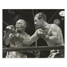 Load image into Gallery viewer, Digitally Restored and Enhanced 1952 Rocky Marciano Photo Print - Vintage Photo of Rocky Marciano Knocking Out Jersey Joe Walcott - Rocky Marciano Poster