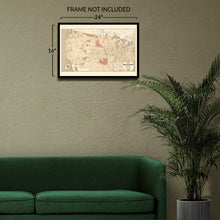 Load image into Gallery viewer, Digitally Restored and Enhanced 1883 Indian Reservations Map Print - Vintage Map of The Indian Reservations With the Limits of The United States Poster