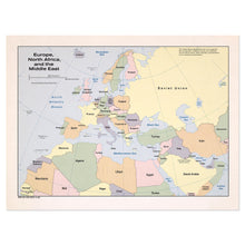Cargar imagen en el visor de la galería, Digitally Restored and Enhanced 1982 Europe North Africa and Middle East Map Print - Vintage Map of Europe North Africa & The Middle East Wall Art Poster