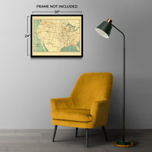 Cargar imagen en el visor de la galería, Digitally Restored and Enhanced 1892 United States Land Grant Railroad Map - Western Expansion Cartography - Gilded Age Transportation - Historical Document