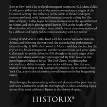 Cargar imagen en el visor de la galería, Digitally Restored and Enhanced 1958 Maria Callas Photo Print - Vintage Photo of Bel Canto Opera Singer Maria Callas Portrait Poster