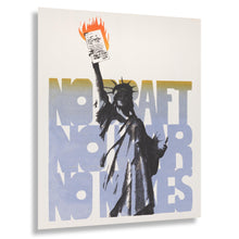 Cargar imagen en el visor de la galería, Digitally Restored and Enhanced 1970 No Draft No War No Nukes Anti-War Protest Poster - Vietnam Era Political Art - Archival Reproduction