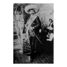 Load image into Gallery viewer, Digitally Restored and Enhanced 1911 Emilio Zapata Photo Print - Vintage Photo of Emiliano Zapata Poster - Mexican Revolution Leader Emiliano Zapata Photo