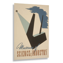 Load image into Gallery viewer, Digitally Restored and Enhanced1940 Museum of Science Industry Chicago Poster - WPA Federal Art Project - Depression Era Art - Archival Print