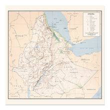 Load image into Gallery viewer, Digitally Restored and Enhanced 1968 Ethiopia Map Print - Vintage Map of Ethiopia Poster Wall Art - History Map of Ethiopia East Africa Poster Print