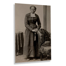 Load image into Gallery viewer, Digitally Restored and Enhanced 1895 Harriet Tubman Photo Print - Vintage Portrait Photo of Underground Railroad Leader Harriet Tubman Wall Art Poster