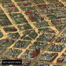 Cargar imagen en el visor de la galería, Digitally Restored and Enhanced 1891 Bird's Eye View of Minneapolis Minnesota Map - Vintage Aerial Cartography - Historic City Panorama - Archival Reproduction