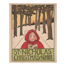 Load image into Gallery viewer, Digitally Restored and Enhanced 1896 St. Nicholas Christmas Magazine Poster - Victorian Children's Holiday Literature - Vintage American Publication Art - Museum-Quality Print