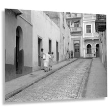 Cargar imagen en el visor de la galería, Digitally Restored and Enhanced 1942 San Juan Puerto Rico Photo Print - Vintage Photo of People Carrying Water in San Juan Puerto Rico Poster