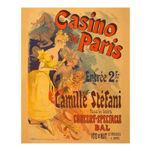 Cargar imagen en el visor de la galería, Digitally Restored and Enhanced 1891 Casino de Paris French Cabaret Poster - Belle Époque Music Hall Entertainment - Vintage Paris Nightlife - Museum-Quality Print