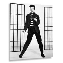 Cargar imagen en el visor de la galería, Digtally Restored and Enhanced 1957 Elvis Presley Photo Print - Vintage Photo of Elvis Presley on Jailhouse Rock - Old Poster of Elvis Presley Wall Art