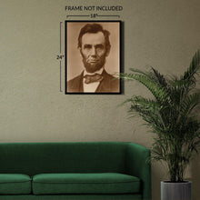 Cargar imagen en el visor de la galería, Digitally Restored and Enhanced 1863 Abraham Lincoln Presidential Portrait - Civil War Era Photography - American Political History - Gallery-Quality Reproduction