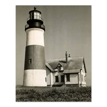 Load image into Gallery viewer, Digitally Restored and Enhanced 1953 Sankaty Lighthouse Poster Photo - Vintage Photo of Sankaty Head Lighthouse Siasconset Nantucket Wall Art Print