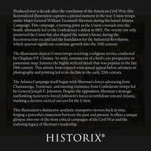 Cargar imagen en el visor de la galería, Digitally Restored and Enhanced 1877 Atlanta Campaign Photo Print - Vintage Photo of The Army of The Cumberland During A Church Service Poster Wall Art