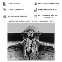 Load image into Gallery viewer, Digitally Restored and Enhanced 1934 Aleister Crowley Photo Print - Old Photo of Aleister Crowley Poster Print - Aleister Crowley Vintage Portrait Photo