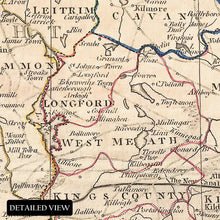 Load image into Gallery viewer, Digitally Restored and Enhanced 1799 Ireland Map Poster - Vintage Map of Ireland Wall Art - Historic Poster Map of Ireland - Old Map of Ireland Print