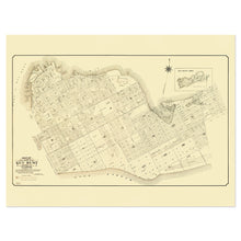 Load image into Gallery viewer, 1908 Key West Florida Map Print - Vintage Map of Key West Florida Poster - Old Key West Monroe County Florida Map Wall Art