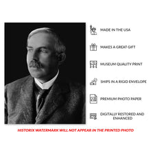 Load image into Gallery viewer, Digitally Restored and Enhanced 1900 Sir Ernest Rutherford Photo Print - Vintage Photo of Nobel Prize in Chemistry Winner Ernest Rutherford Poster Wall Art