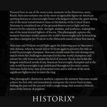 Load image into Gallery viewer, Digitally Restored and Enhanced 1952 Rocky Marciano Photo Print - Vintage Photo of Rocky Marciano Knocking Out Jersey Joe Walcott - Rocky Marciano Poster