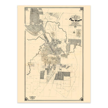 Load image into Gallery viewer, Digitally Restored and Enhanced 1880 Fort Worth Map Print - Vintage Map of Fort Worth Texas and Vicinity - Historic Fort Worth Texas Map Wall Art Poster