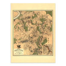 Load image into Gallery viewer, Digitally Restored and Enhanced 1862 Battle of Antietam Map - Civil War Maryland Battlefield - Military History Campaign - Archival Reproduction