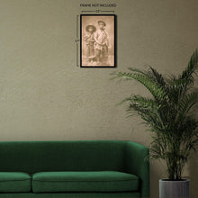 Cargar imagen en el visor de la galería, Digitally Restored and Enhanced 1860 Two African American Boys Photo Print - Vintage Photo Two Enslaved African American Boys