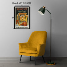 Load image into Gallery viewer, Digitally Restored and Enhanced 1955 Pennsylvania Railroad Christmas Travel Poster - Vintage Holiday Train Tourism - Mid-Century Railway Art - Archival Reproduction