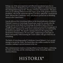 Load image into Gallery viewer, Digitally Restored and Enhanced 1909 The Gettysburg Address Poster Print - Vintage Poster Gettysburg Address Speech by President Abraham Lincoln Wall Art