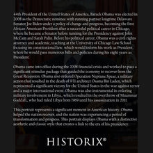 Cargar imagen en el visor de la galería, Digitally Restored and Enhanced Barack Obama 44th President of the United States Official Portrait Photo Print Poster