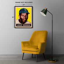 Cargar imagen en el visor de la galería, Digitally Restored and Enhanced 1948 Jackie Robinson Poster Matte - Vintage Poster of Brooklyn Dodgers Baseball Player Jackie Robinson Wall Art Print