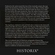 Load image into Gallery viewer, Digitally Restored and Enhanced 1892 Indian Reservations Map Poster - Old Map of Indian Reservations Within the Limits of the United States Wall Art Print