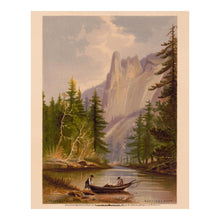 Load image into Gallery viewer, Digitally Restored and Enhanced 1871 Yosemite Sentinel Rock Landscape Art Print - California Granite Formation Scenery - Museum-Quality Print