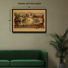Cargar imagen en el visor de la galería, Digitally Restored and Enhanced 1890 Servais Le Roy Magician Poster - A Flying Visit Levitation - Victorian Vaudeville Theater - Archival Print