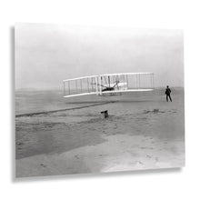 Load image into Gallery viewer, Digitally Restored and Enhanced 1903 First Flight Photo Print - Vintage Photo of The First Flight of The Kitty Hawk - The First Flight Wall Art Poster