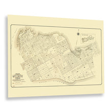 Load image into Gallery viewer, Digitally Restored and Enhanced 1908 Key West Florida Map Print - Vintage Map of Key West Florida Poster - Old Key West Monroe County Florida Map Wall Art