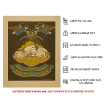 Load image into Gallery viewer, Digitally Restored and Enhanced 1938 Visit Historic Ephrata Pennsylvania Travel Poster - WPA Federal Art Project - Colonial Tourism Promotion - Gallery Print
