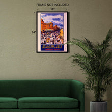 Load image into Gallery viewer, Digitally Restored and Enhanced 1932 Atlantic City New Jersey Railroad Travel Poster - Art Deco Beach Resort Tourism - East Coast Destination - Museum Print