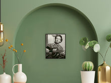 Cargar imagen en el visor de la galería, Digitally Restored and Enhanced 1943 Woody Guthrie Photo Print - Vintage Photo of American Singer Songwriter Woody Guthrie Portrait Holding His Guitar