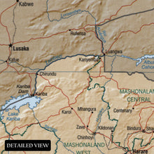 Load image into Gallery viewer, Digitally Restored and Enhanced 2002 Zimbabwe Map Poster - Restored Map of Zimbabwe South Africa Wall Art Print - Zimbabwe South Africa Map Print