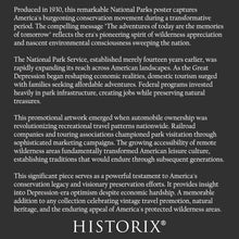 Load image into Gallery viewer, Digitally Restored and Enhanced 1930 Adventures of Today Memories Tomorrow National Parks Poster - Vintage Conservation Tourism Art - Archival Reproduction